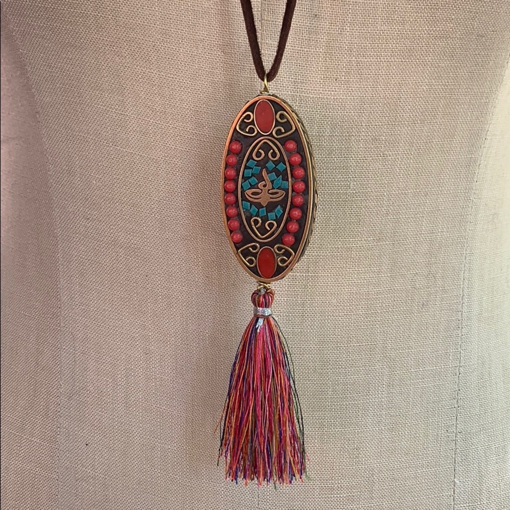 Long Leather Necklace